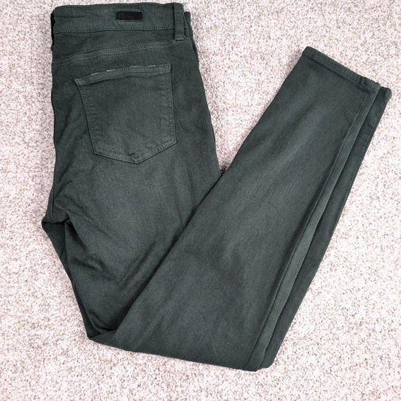 Kut From The Kloth Mia Toothpick Ankle Skinny Olive Green Pants Size 8 - Picture 1 of 8